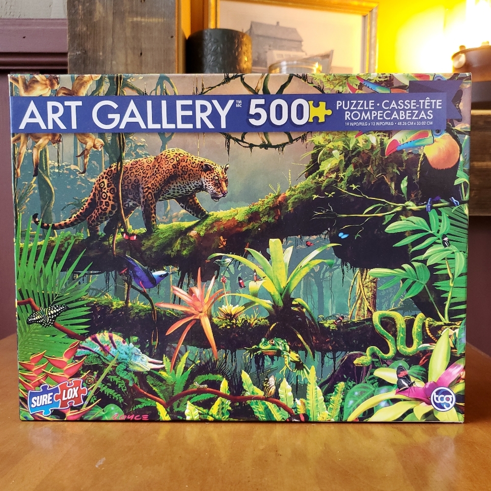 TCG Sure-Lox Art Gallery 500-piece Jigsaw Puzzle | Jungle Life